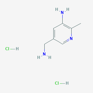 5-(Aminomethyl)-2-methylpyridin-3-amine dihydrochloride