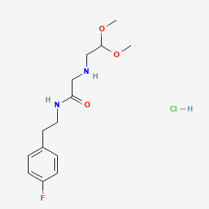 2-((2,2-Dimethoxyethyl)amino)-N-(4-fluorophenethyl)acetamide hydrochloride