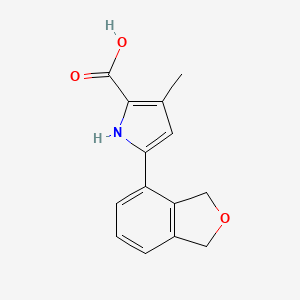 5-(1,3-Dihydroisobenzofuran-4-yl)-3-methyl-1H-pyrrole-2-carboxylicacid