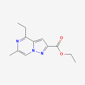 Ethyl 4-ethyl-6-methylpyrazolo[1,5-a]pyrazine-2-carboxylate