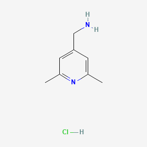 molecular formula C8H13ClN2 B13025585 (2,6-Dimethylpyridin-4-yl)methanamine hydrochloride 