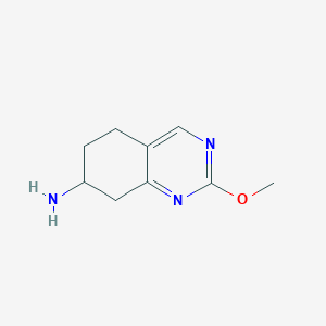 molecular formula C9H13N3O B13025618 2-Methoxy-5,6,7,8-tetrahydroquinazolin-7-amine 