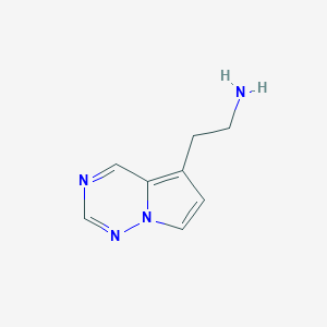 2-{Pyrrolo[2,1-f][1,2,4]triazin-5-yl}ethan-1-amine