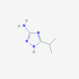 molecular formula C5H10N4 B1302567 5-Isopropyl-4H-1,2,4-triazol-3-amine CAS No. 22882-41-3