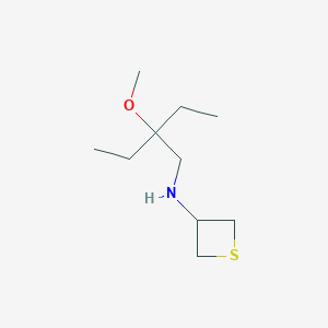 N-(2-Ethyl-2-methoxybutyl)thietan-3-amine