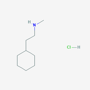 molecular formula C9H20ClN B13025695 Methyl-beta-cyclohexylethylamine hydrochloride 