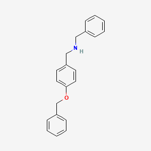 molecular formula C21H21NO B1302570 Benzyl-(4-benzyloxybenzyl)amine CAS No. 69875-83-8