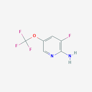 molecular formula C6H4F4N2O B13025703 3-Fluoro-5-(trifluoromethoxy)pyridin-2-amine CAS No. 1092351-62-6