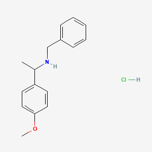 molecular formula C16H20ClNO B1302571 Benzyl-[1-(4-methoxyphenyl)ethyl]amine hydrochloride CAS No. 820245-51-0