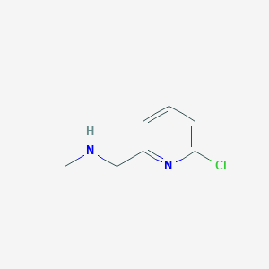 molecular formula C7H9ClN2 B13025717 1-(6-Chloropyridin-2-YL)-N-methylmethanamine 