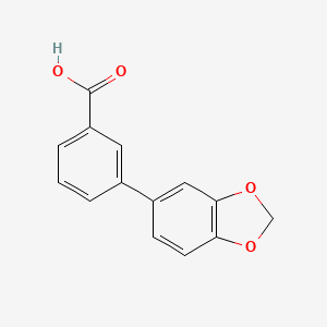 molecular formula C14H10O4 B1302573 3-Benzo[1,3]dioxol-5-yl-benzoic acid CAS No. 24351-56-2