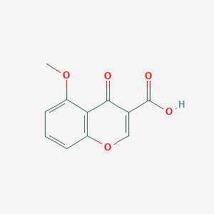 molecular formula C11H8O5 B13025730 5-Methoxy-4-oxo-4H-chromene-3-carboxylic acid 