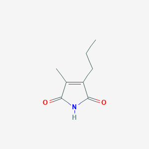 molecular formula C8H11NO2 B13025741 3-methyl-4-propyl-1H-pyrrole-2,5-dione 