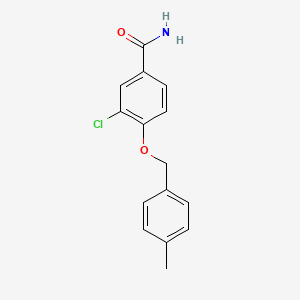 3-Chloro-4-((4-methylbenzyl)oxy)benzamide