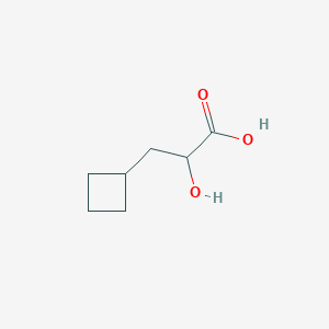 molecular formula C7H12O3 B13025747 3-Cyclobutyl-2-hydroxypropanoic acid 