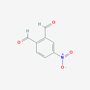 molecular formula C8H5NO4 B13025759 4-Nitrophthalaldehyde CAS No. 13209-35-3