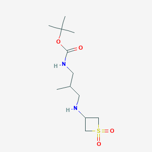 tert-Butyl (3-((1,1-dioxidothietan-3-yl)amino)-2-methylpropyl)carbamate