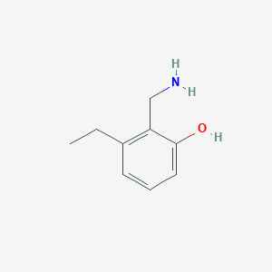 molecular formula C9H13NO B13025772 2-(Aminomethyl)-3-ethylphenol 