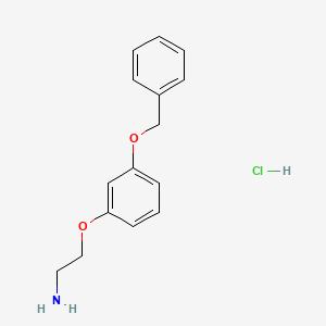 molecular formula C15H18ClNO2 B13025792 2-(3-(Benzyloxy)phenoxy)ethanamine HCl 