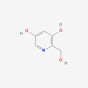 molecular formula C6H7NO3 B13025800 2-(Hydroxymethyl)pyridine-3,5-diol 