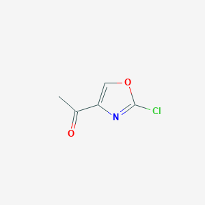 molecular formula C5H4ClNO2 B13025811 1-(2-Chlorooxazol-4-yl)ethanone 