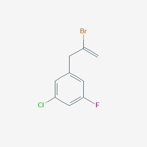 molecular formula C9H7BrClF B1302584 2-Bromo-3-(3-chloro-5-fluorophenyl)-1-propene CAS No. 842140-29-8