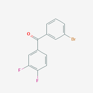 molecular formula C13H7BrF2O B1302587 3-Bromo-3',4'-difluorobenzophenone CAS No. 844879-35-2