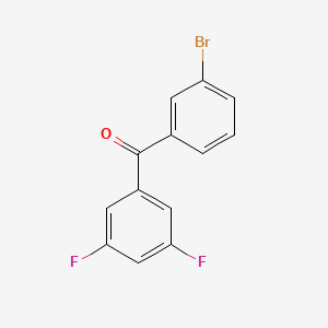 molecular formula C13H7BrF2O B1302588 3-Bromo-3',5'-difluorobenzophenone CAS No. 844879-37-4