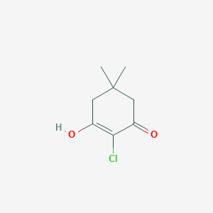 molecular formula C8H11ClO2 B13025883 2-Cyclohexen-1-one, 2-chloro-3-hydroxy-5,5-dimethyl- CAS No. 70990-68-0