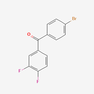 molecular formula C13H7BrF2O B1302589 4-Bromo-3',4'-difluorobenzophenone CAS No. 844878-99-5