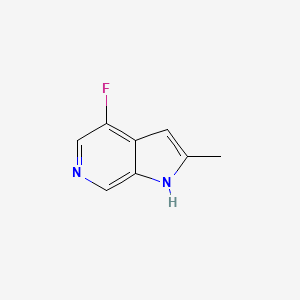 molecular formula C8H7FN2 B13025907 4-fluoro-2-methyl-1H-pyrrolo[2,3-c]pyridine 