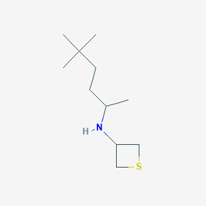 N-(5,5-Dimethylhexan-2-yl)thietan-3-amine