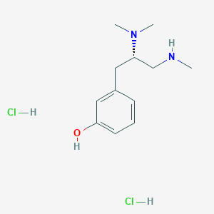 molecular formula C12H22Cl2N2O B13025932 (S)-3-(2-(Dimethylamino)-3-(methylamino)propyl)phenol 2hcl 