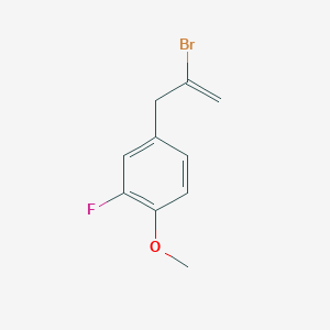 molecular formula C10H10BrFO B1302594 2-Bromo-3-(3-fluoro-4-methoxyphenyl)-1-propene CAS No. 842140-40-3