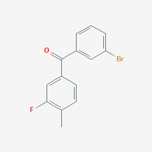 molecular formula C14H10BrFO B1302595 3-Bromo-3'-fluoro-4'-methylbenzophenone CAS No. 844879-55-6