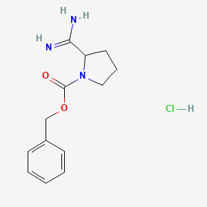 Benzyl 2-carbamimidoylpyrrolidine-1-carboxylate hydrochloride