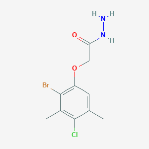 2-(2-Bromo-4-chloro-3,5-dimethylphenoxy)acetohydrazide