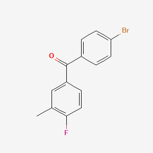 molecular formula C14H10BrFO B1302598 4-Bromo-4'-fluoro-3'-methylbenzophenone CAS No. 844879-20-5