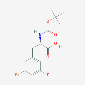 N-Boc-3-bromo-5-fluoro-D-phenylalanine