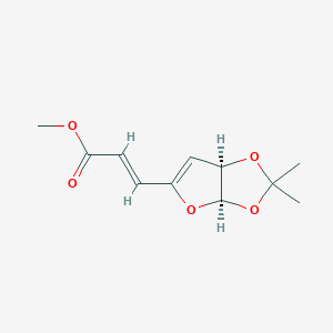 Methyl (E)-3-((3AR,6AR)-2,2-dimethyl-3A,6A-dihydrofuro[2,3-D][1,3]dioxol-5-YL)acrylate