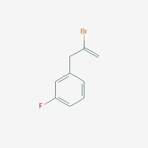 molecular formula C9H8BrF B1302601 2-Bromo-3-(3-fluorophenyl)-1-propene CAS No. 731773-05-0