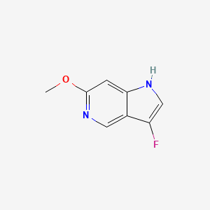 molecular formula C8H7FN2O B13026023 3-Fluoro-6-methoxy-1H-pyrrolo[3,2-c]pyridine 