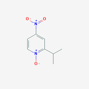 molecular formula C8H10N2O3 B13026036 2-Isopropyl-4-nitropyridine 1-oxide 