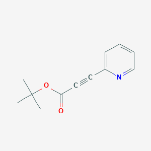 molecular formula C12H13NO2 B13026040 tert-Butyl 3-(pyridin-2-yl)propiolate 