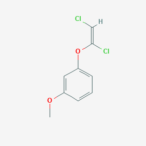 molecular formula C9H8Cl2O2 B13026044 (E)-1-((1,2-Dichlorovinyl)oxy)-3-methoxybenzene 