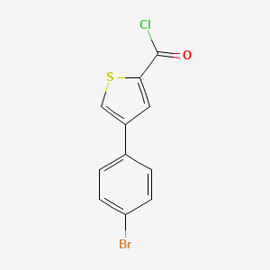 molecular formula C11H6BrClOS B1302605 4-(4-Bromophenyl)thiophene-2-carbonyl chloride CAS No. 681260-49-1