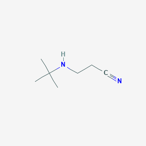 molecular formula C7H14N2 B1302607 3-(tert-BUTYLAMINO)PROPIONITRILE CAS No. 21539-53-7