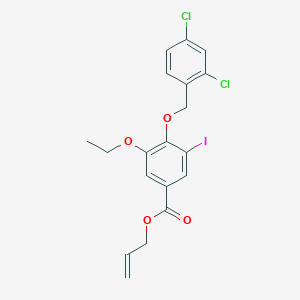 Allyl 4-((2,4-dichlorobenzyl)oxy)-3-ethoxy-5-iodobenzoate