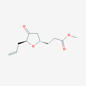 Methyl 3-((2S,5S)-5-allyl-4-oxotetrahydrofuran-2-YL)propanoate