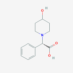 (S)-2-(4-Hydroxypiperidin-1-YL)-2-phenylacetic acid